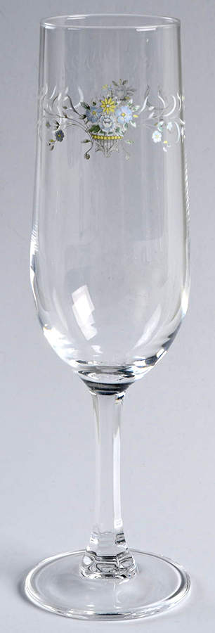 Blue Versailles Glassware Champagne Flute by American Royalty-1
