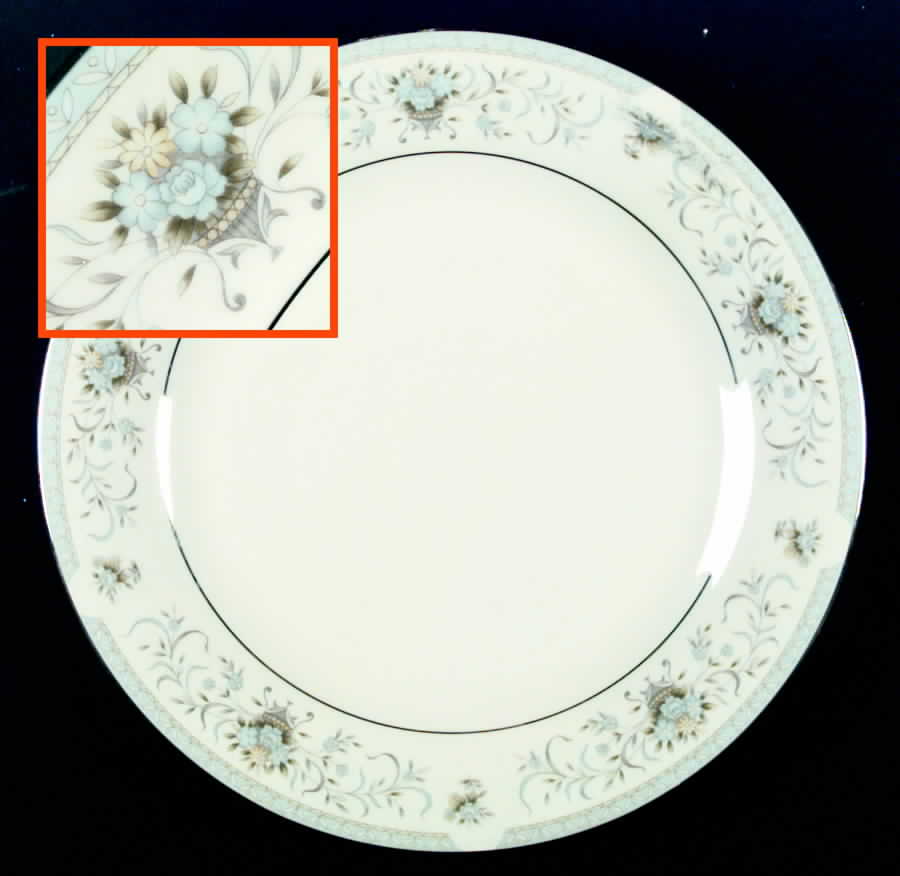Blue Versailles Dinner Plate by American Royalty-1