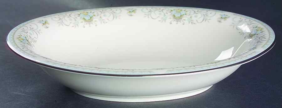 Blue Versailles 11" Oval Vegetable Bowl by American Royalty-1
