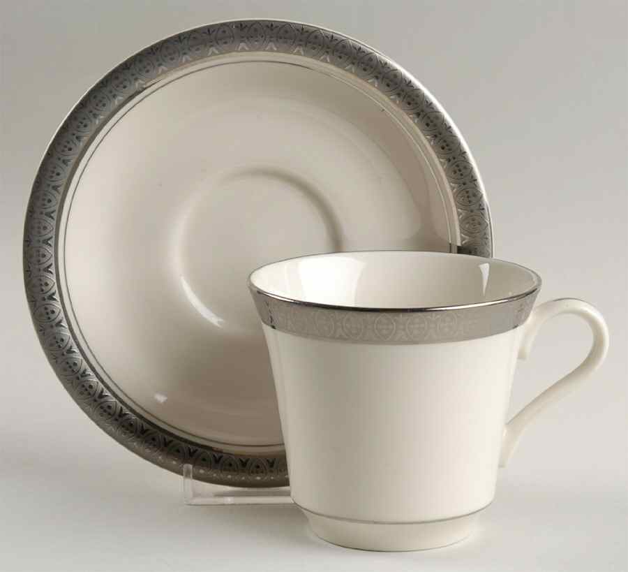 Grand President Flat Cup & Saucer Set by American Royalty-1