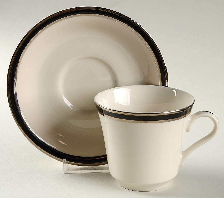 Regency Flat Cup & Saucer Set by American Royalty-1
