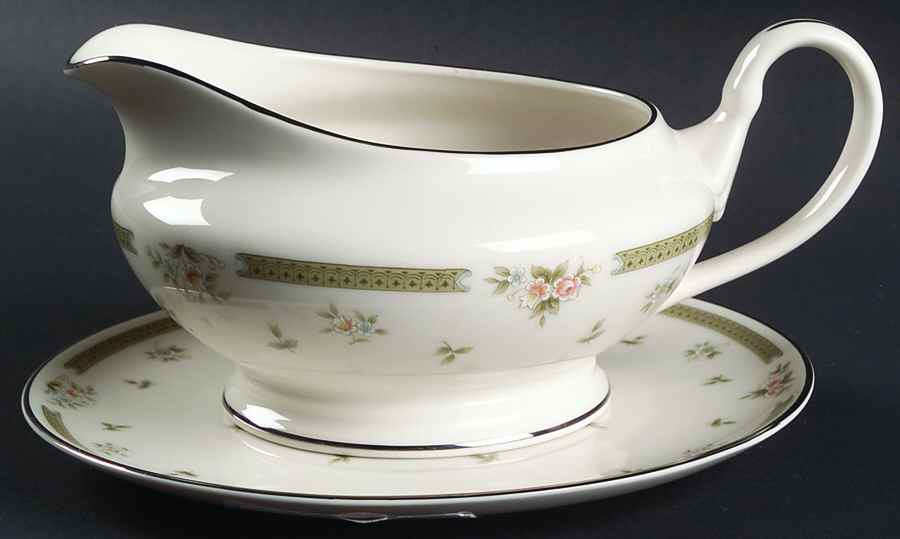 Spring Gardens Round Gravy Boat & Underplate by American Royalty-1