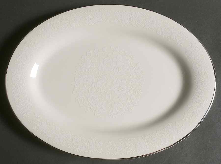 Winterset 14" Oval Serving Platter by American Royalty-1