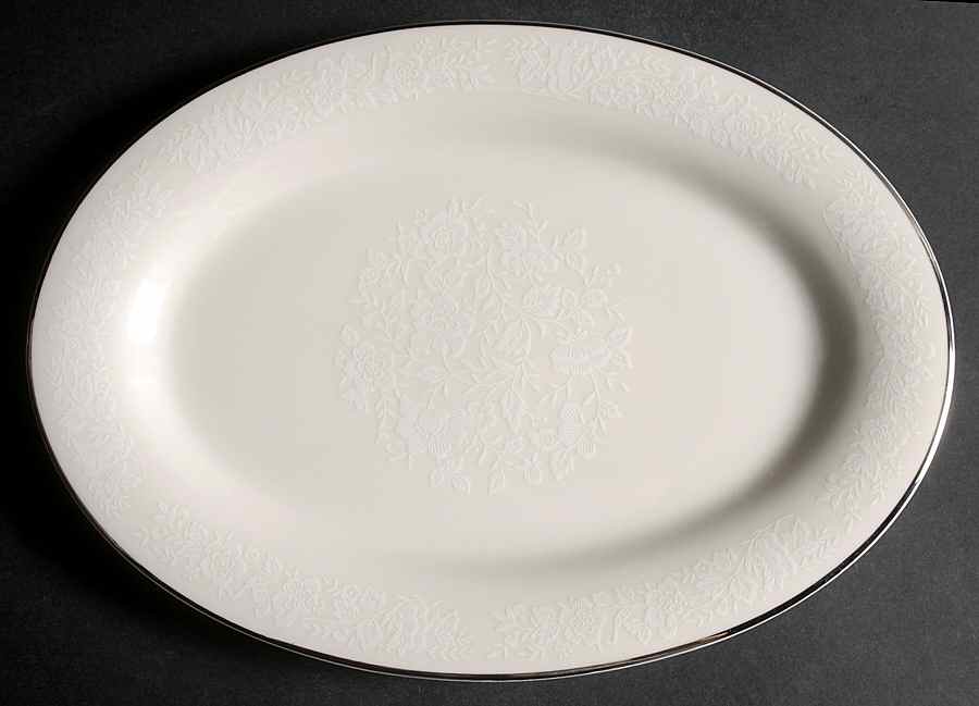 Winterset 12" Oval Serving Platter by American Royalty-1