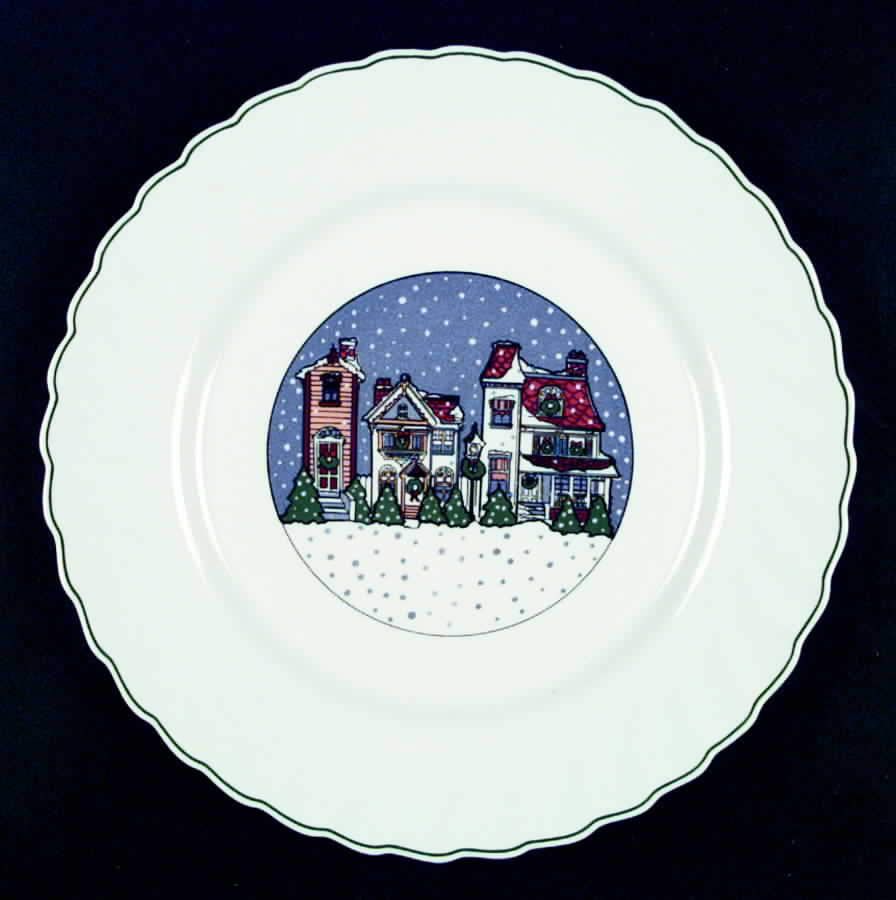 Holiday Village Dinner Plate by Arcopal-1
