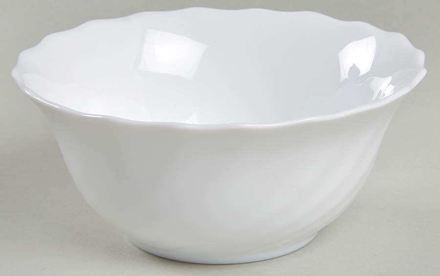 Trianon White Fruit/Dessert (Sauce) Bowl by Arcopal-1