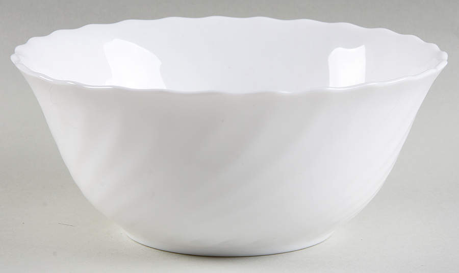 Trianon White 7" Round Vegetable Bowl by Arcopal-1