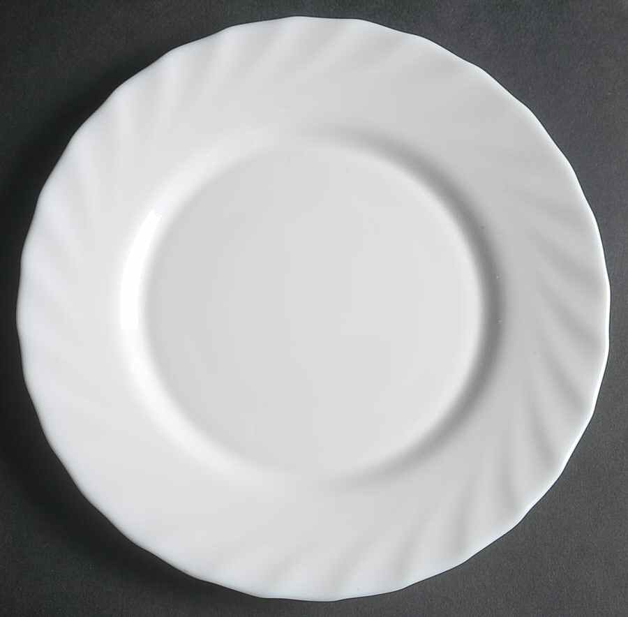 Trianon White Salad Plate by Arcopal-1