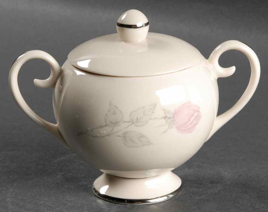Champagne Rose Sugar Bowl & Lid by Aristocraft-1