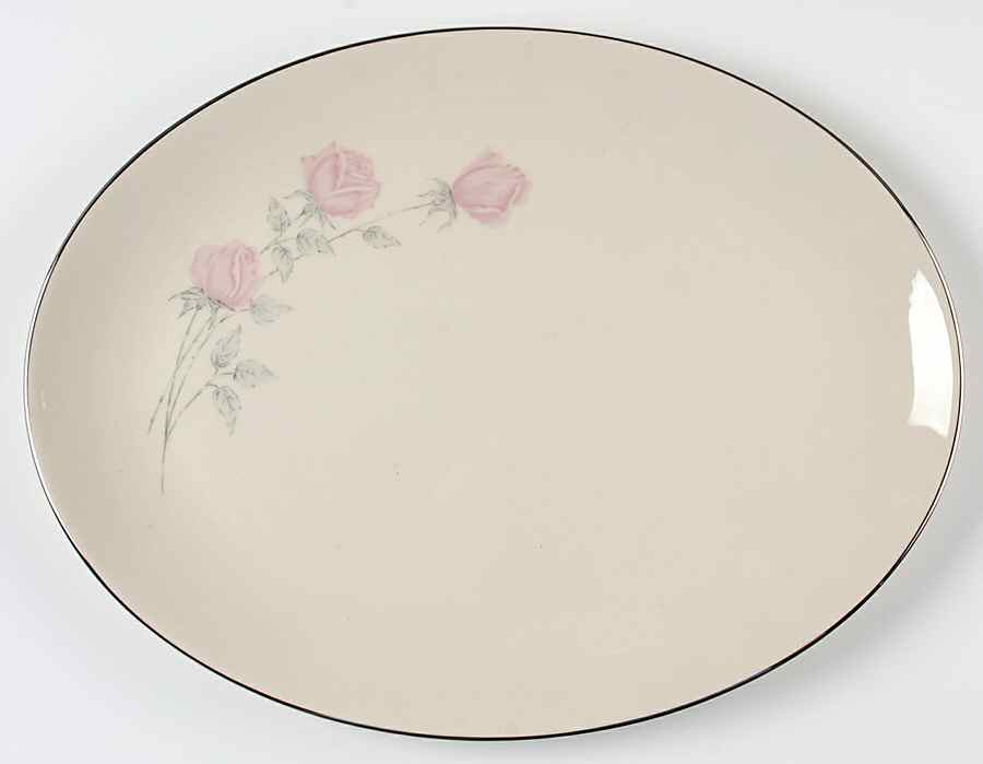 Champagne Rose 14" Oval Serving Platter by Aristocraft-1