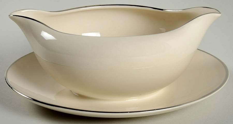 Palace Royal Gravy Boat with Attached Underplate by Aristocraft-1
