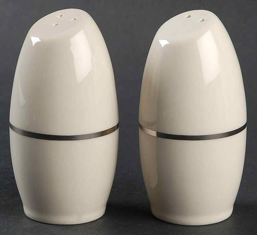 Royal Platinum (Cream) Salt & Pepper Set by Aristocraft-1