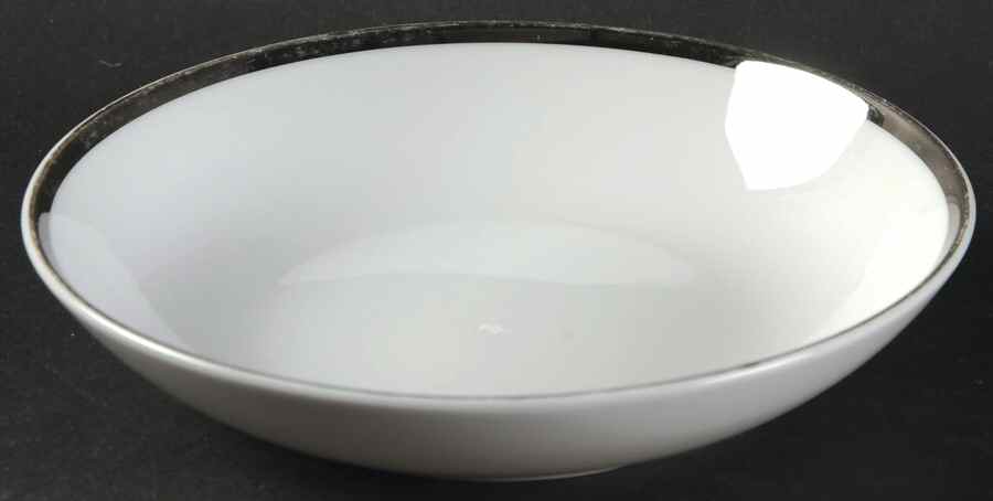 Royal Platinum (White) Fruit/Dessert (Sauce) Bowl by Aristocraft-1