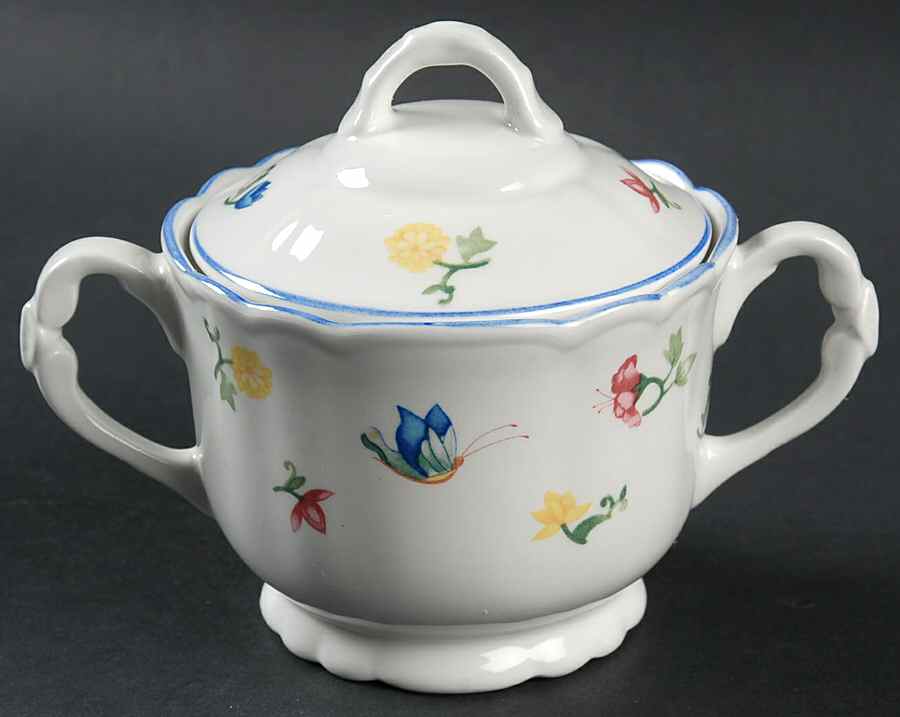 Antoinette Sugar Bowl & Lid by Arita-1