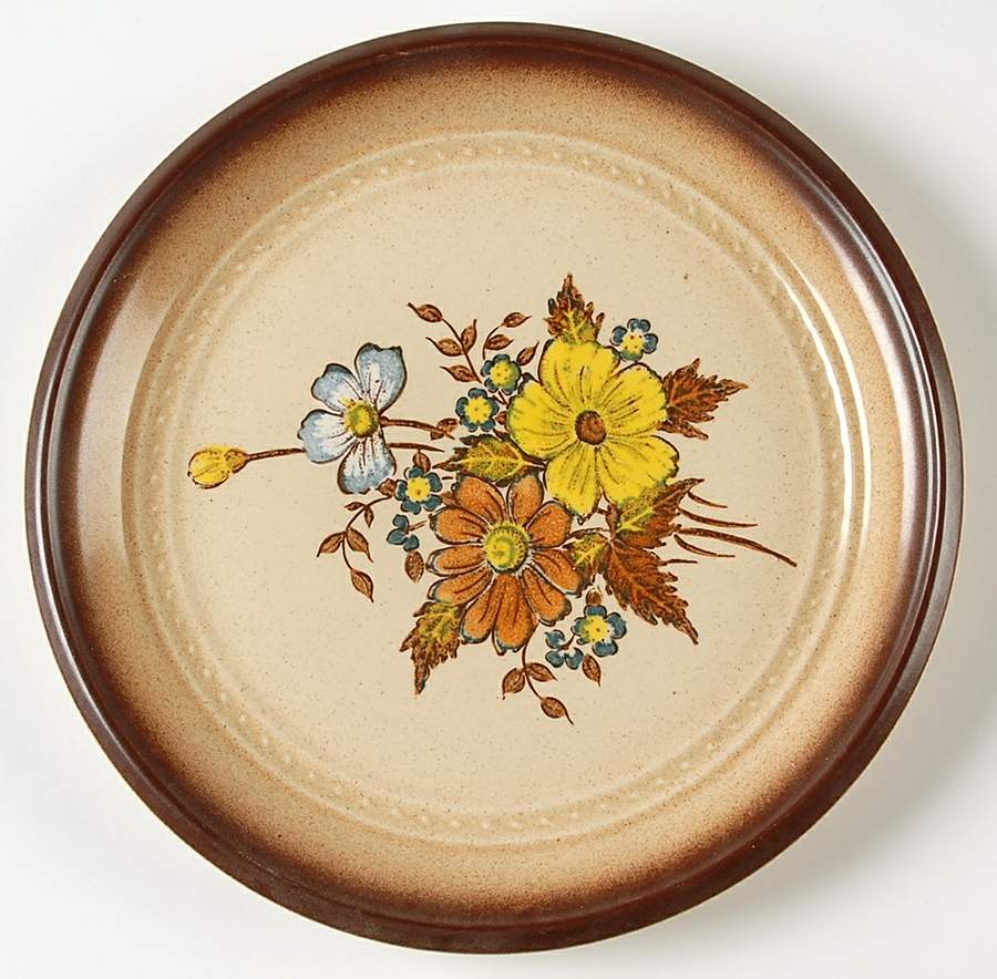 Autumn Bouquet Salad Plate by Arita-1