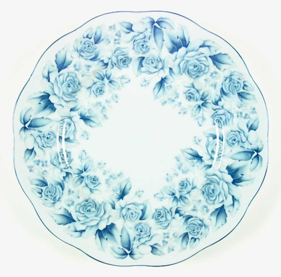 Blue Damask Dinner Plate by Arita-1