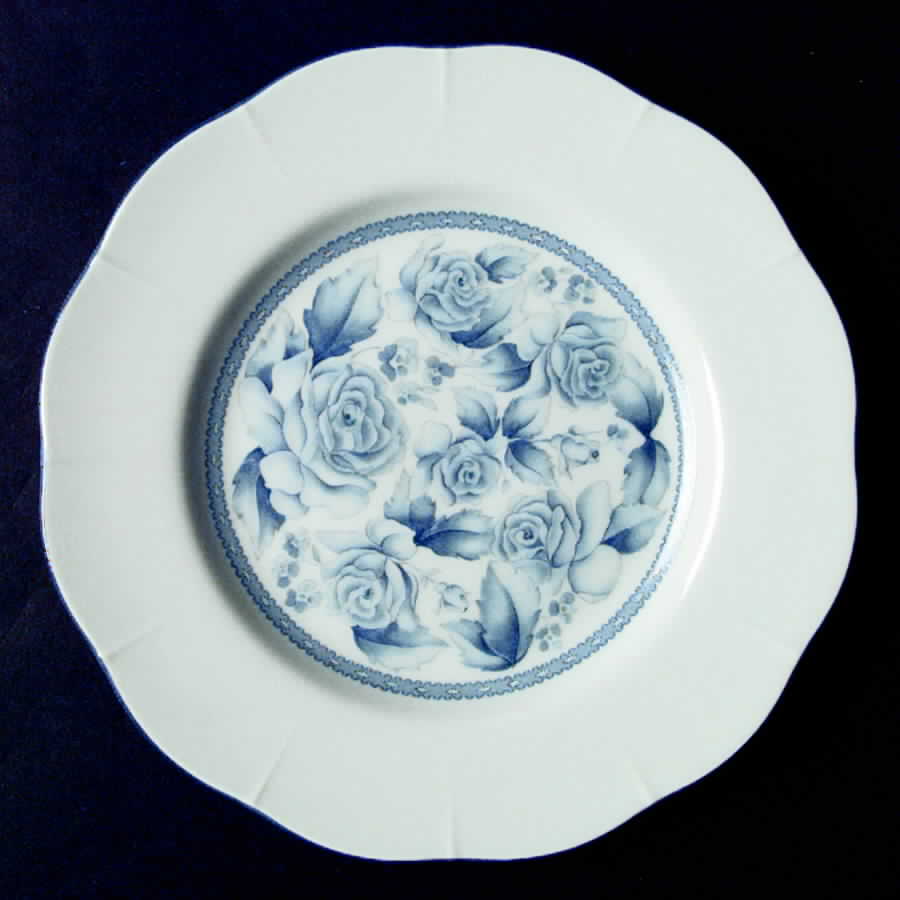 Blue Damask Salad Plate by Arita-1