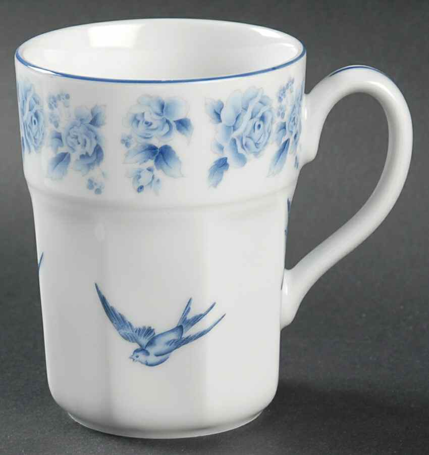 Blue Damask Mug by Arita-1