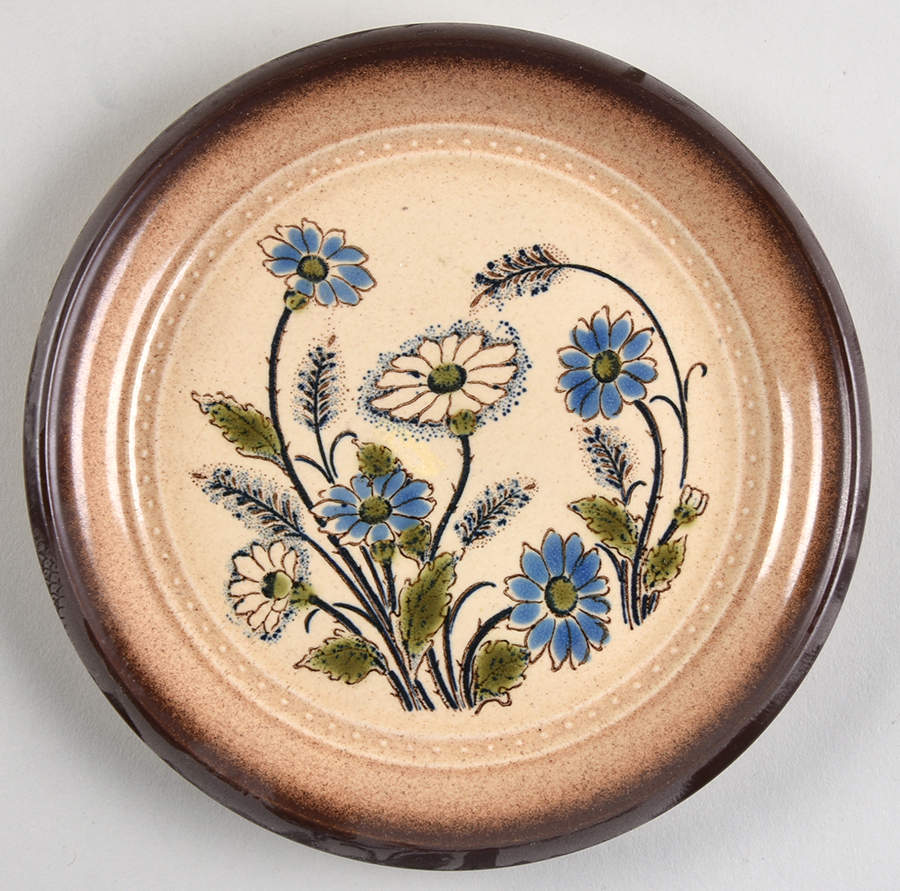 Blue Gingham Salad Plate by Arita-1