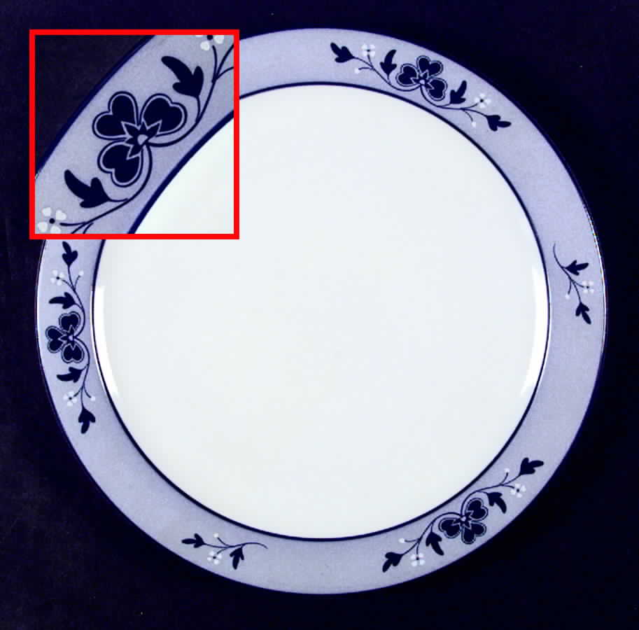 Celebration Blue Dinner Plate by Arita-1