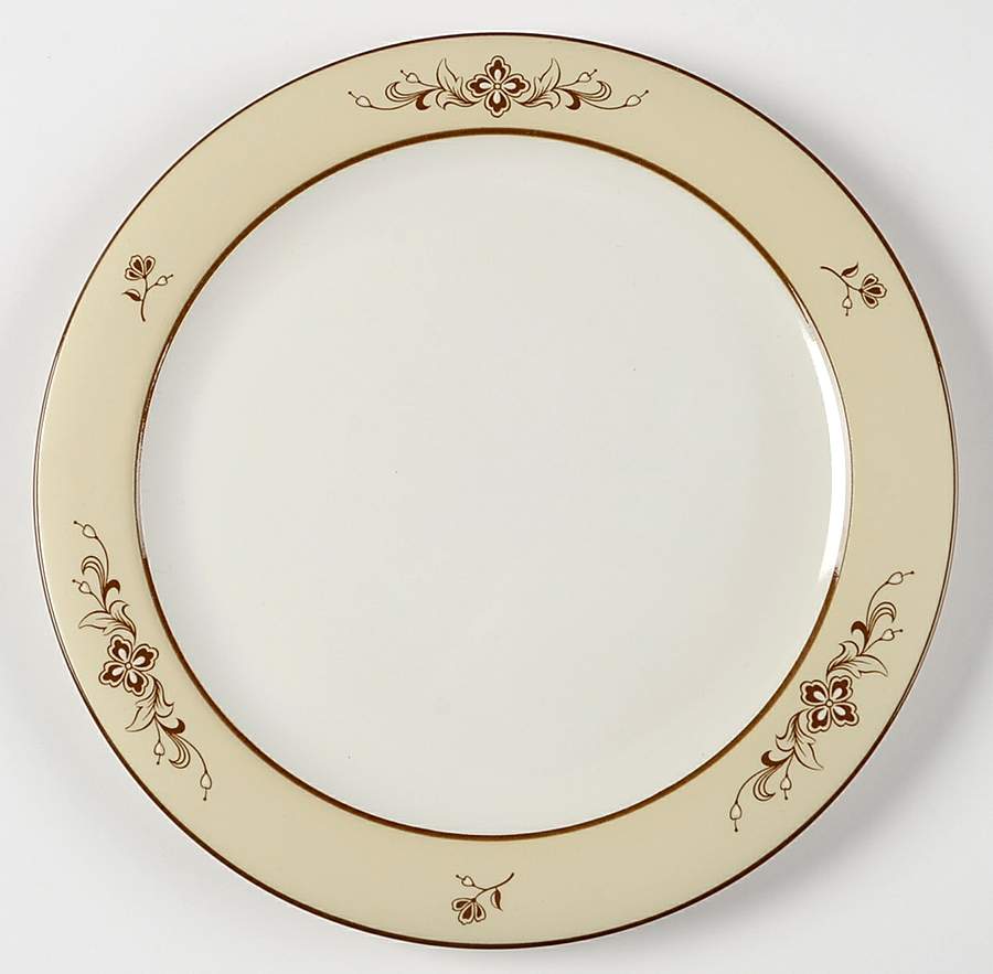 Celebration Brown Salad Plate by Arita-1