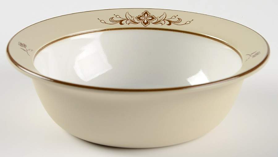 Celebration Brown Rim Cereal Bowl by Arita-1