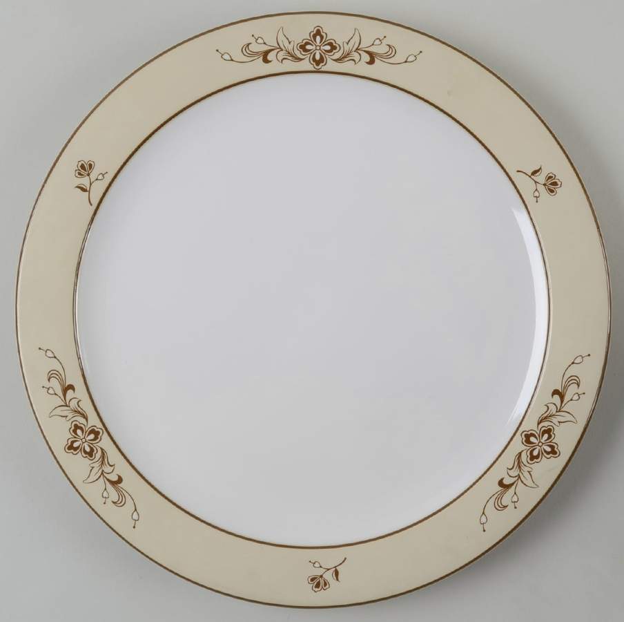 Celebration Brown Dinner Plate by Arita-1