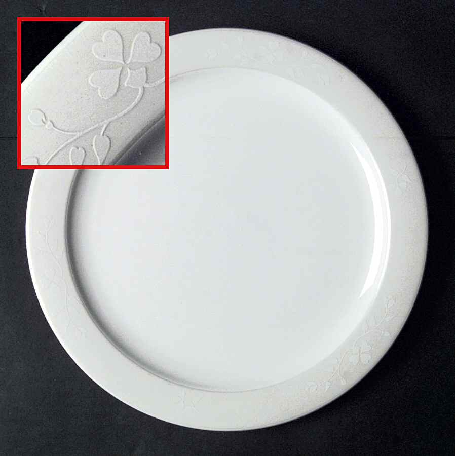 Celebration White Dinner Plate by Arita-1