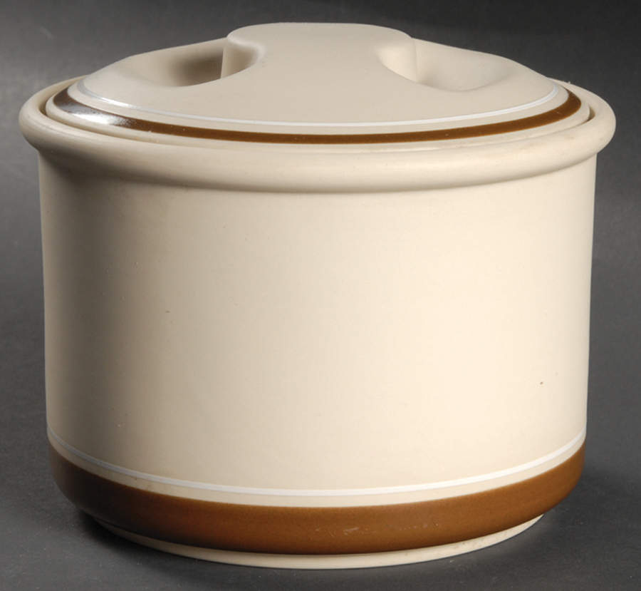 Genesis Beige Small Canister & Lid by Arita-1
