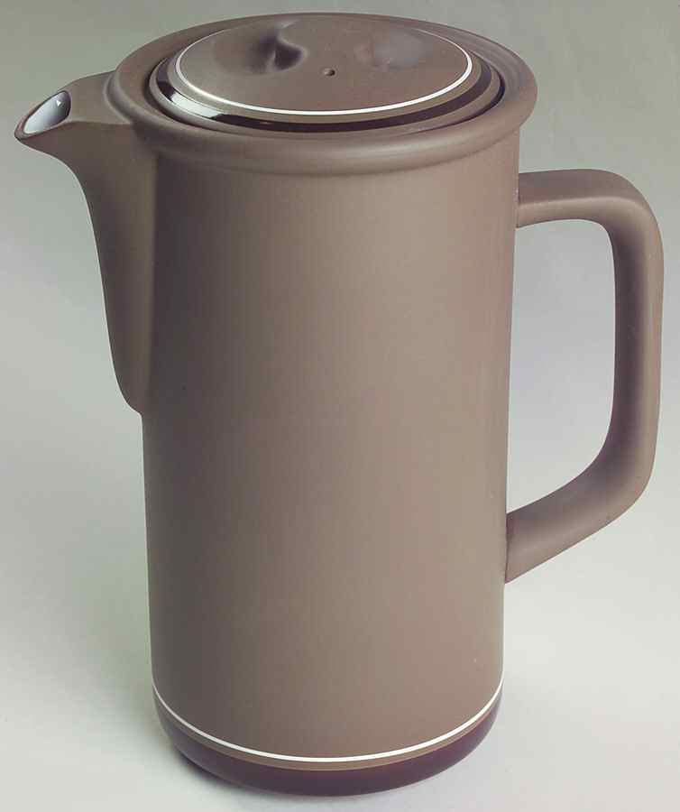 Genesis Brown Coffee Pot & Lid by Arita-1