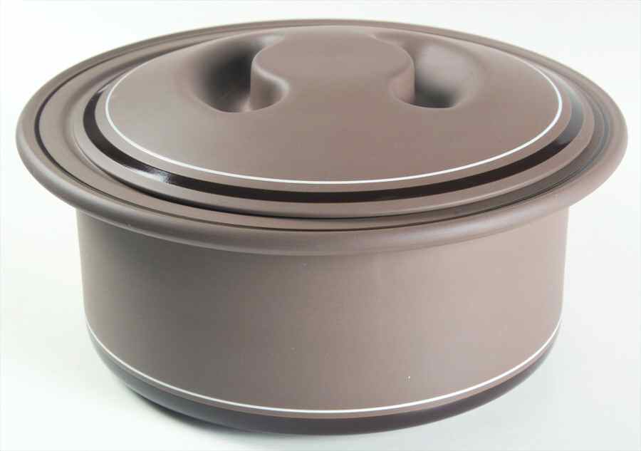 Genesis Brown 3 Quart Round Covered Casserole by Arita-1