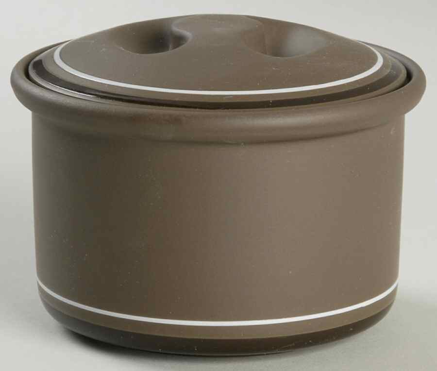 Genesis Brown Sugar Bowl & Lid by Arita-1