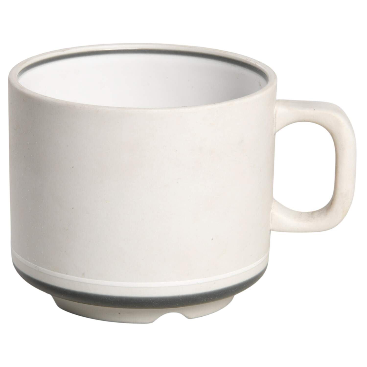 Genesis Grey Flat Cup by Arita-1