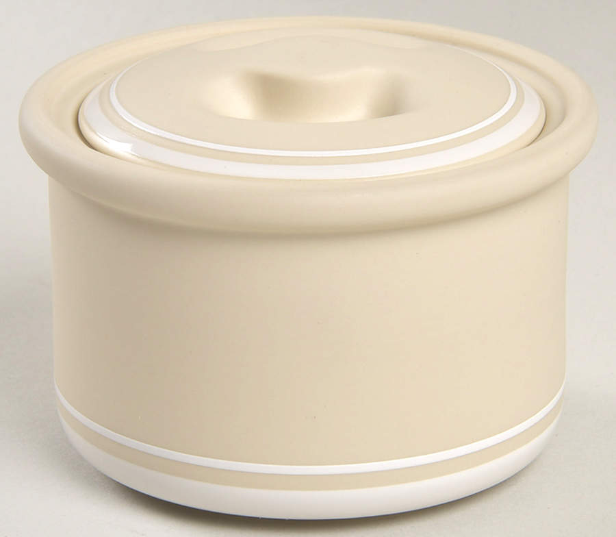 Genesis Sand Sugar Bowl & Lid by Arita-1