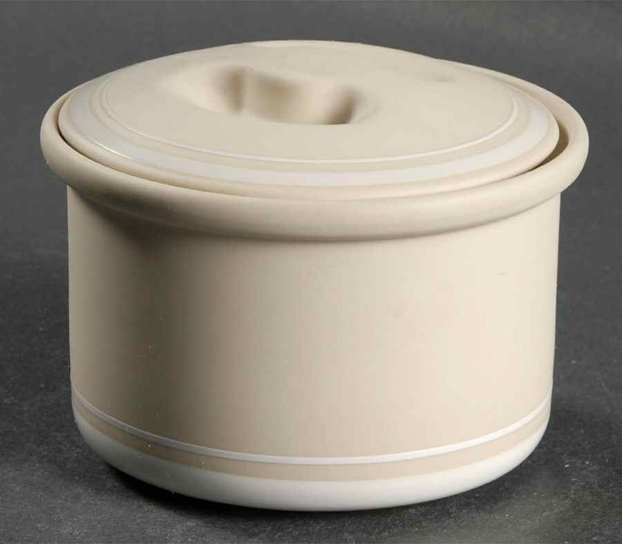 Genesis Sand Sugar Bowl & Lid by Arita-1