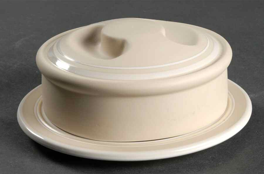 Genesis Sand Round Covered Butter by Arita-1