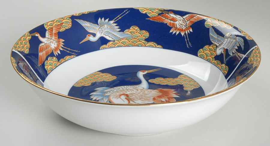 Golden Sagi 9" Round Vegetable Bowl by Arita-1