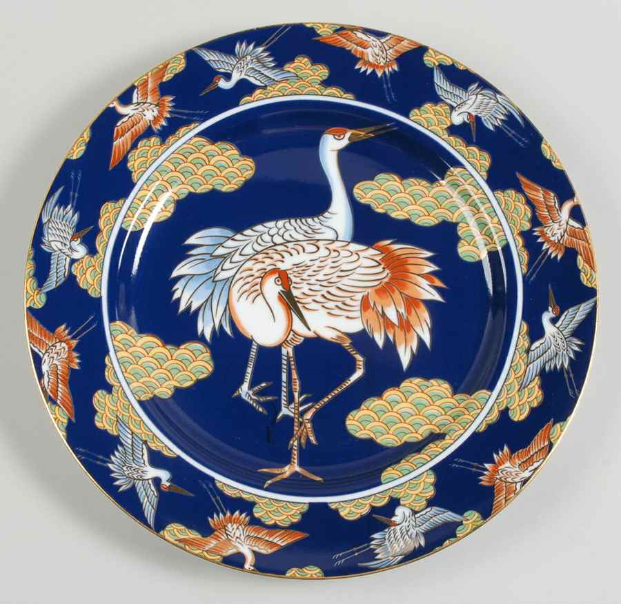 Golden Sagi 12" Chop Plate (Round Platter) by Arita-1