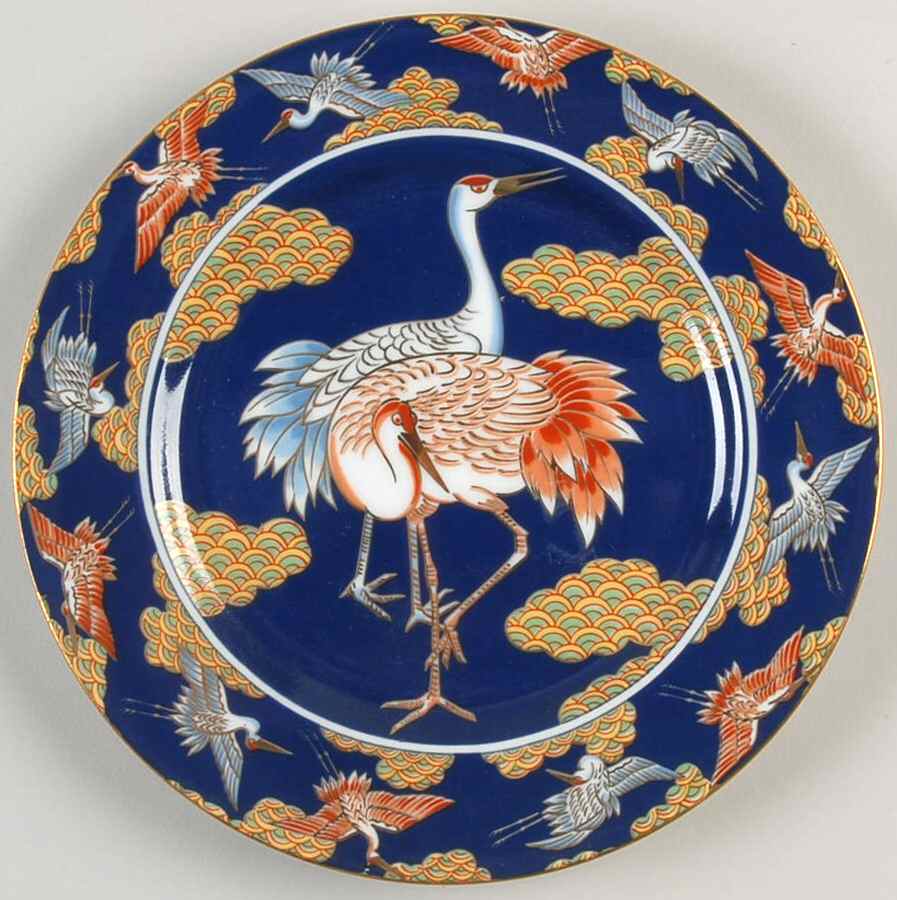 Golden Sagi Salad Plate by Arita-1
