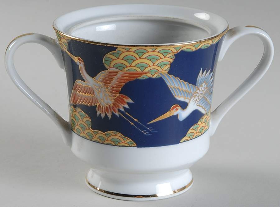 Golden Sagi Sugar Bowl No Lid by Arita-1