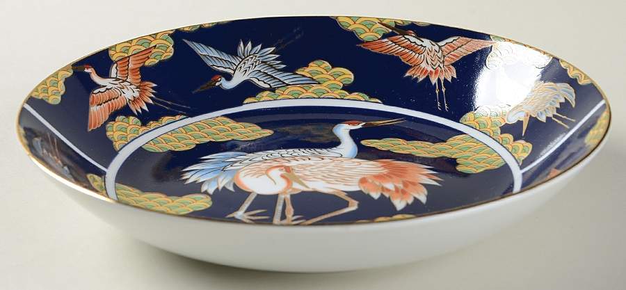 Golden Sagi Coupe Soup Bowl by Arita-1