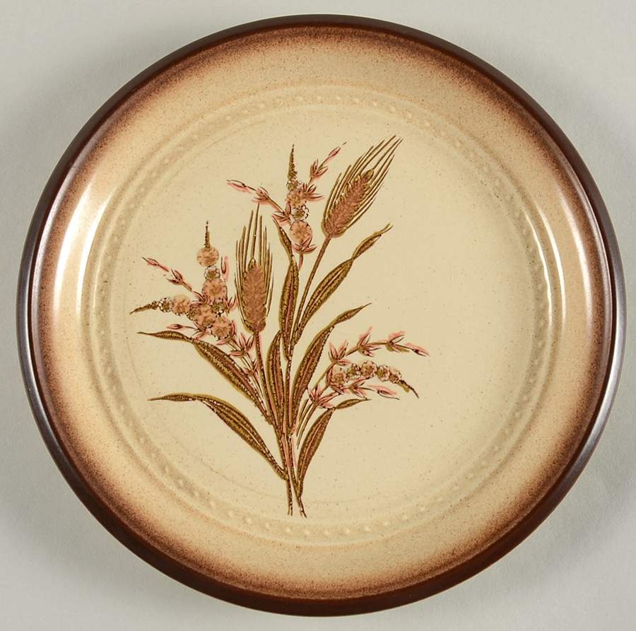 Honey Wheat Salad Plate by Arita-1
