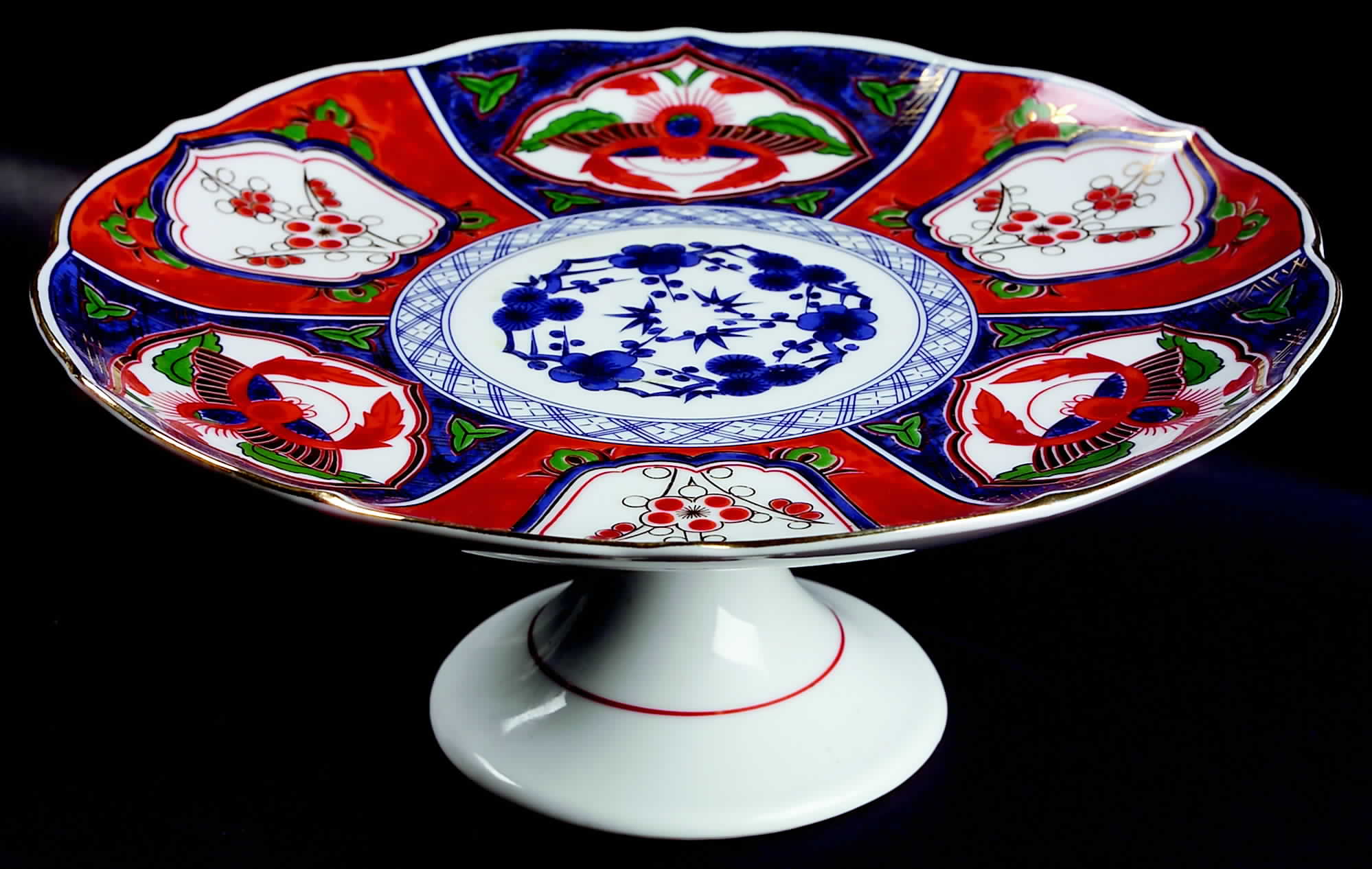 Imari 10" Diameter Pedestal Cake Stand by Arita-1