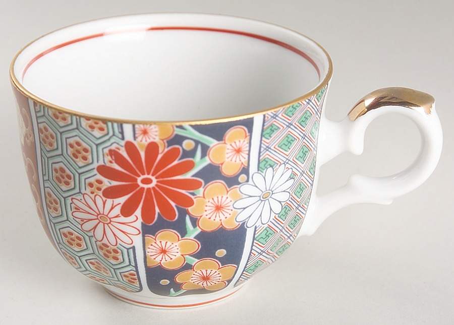 Imari Fan Flat Cup by Arita-1
