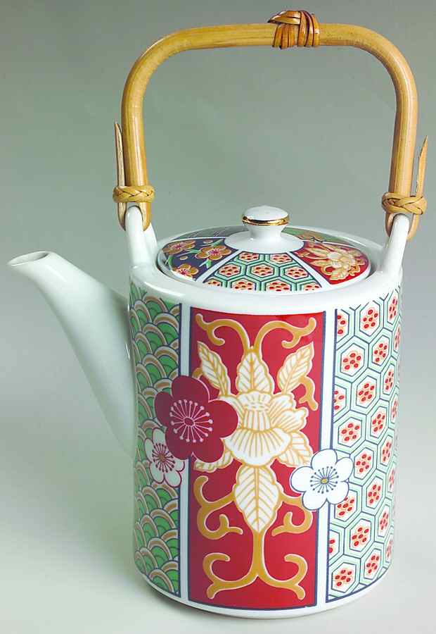 Imari Fan Mini Teapot & Lid by Arita-1