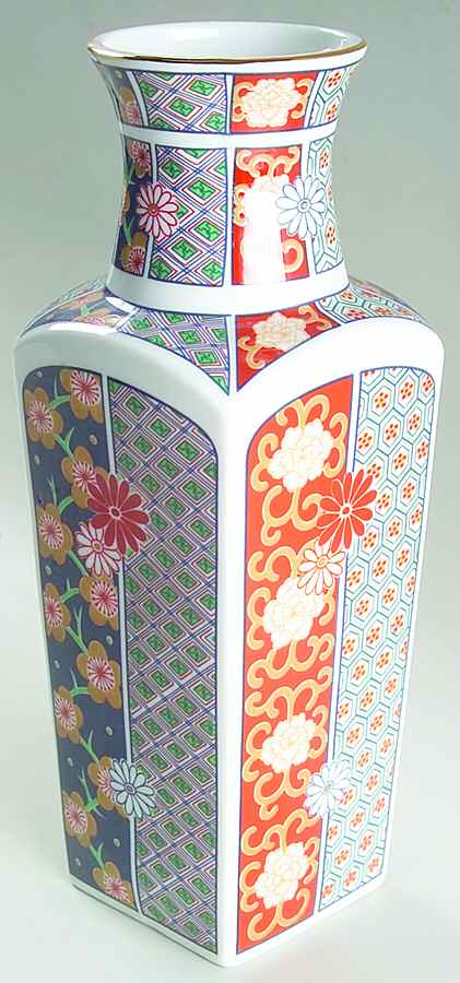 Imari Fan 10" Vase by Arita-1