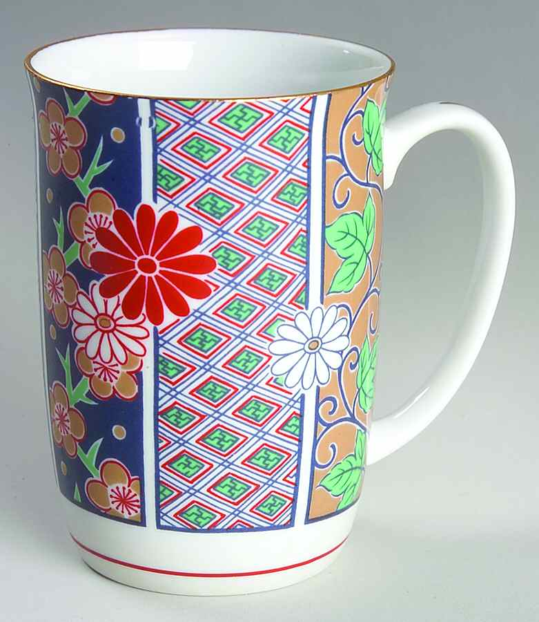 Imari Fan Mug by Arita-1