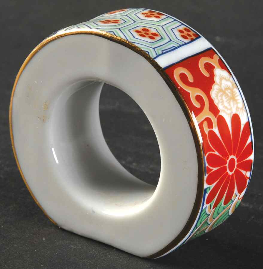 Imari Fan Napkin Ring by Arita-1