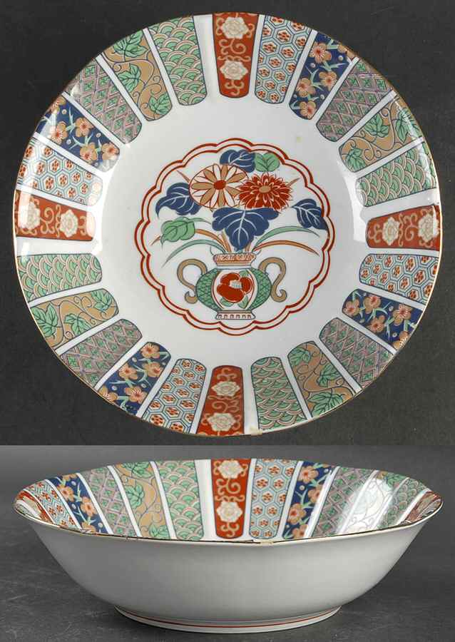 Imari Fan 9" Round Vegetable Bowl by Arita-1