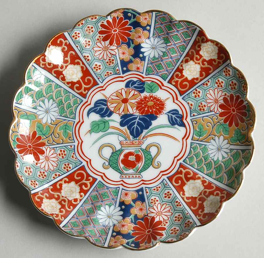Imari Fan Bread & Butter Plate by Arita-1